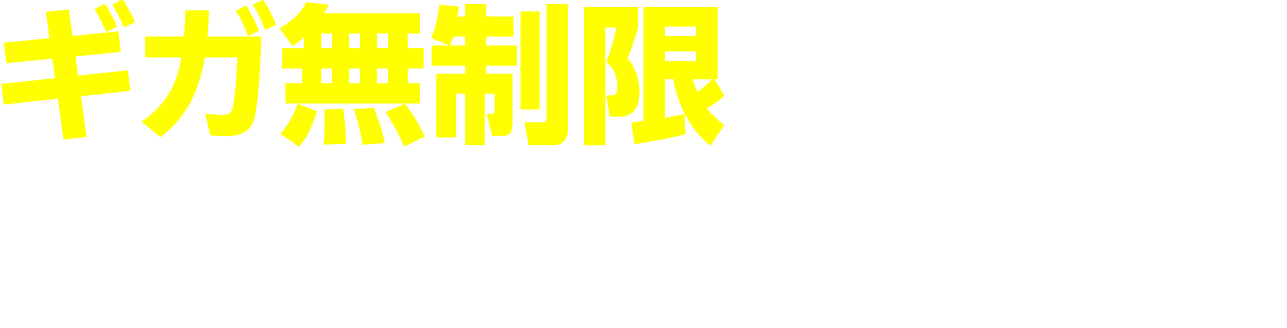 ギガ無制限プランが使えるのは?