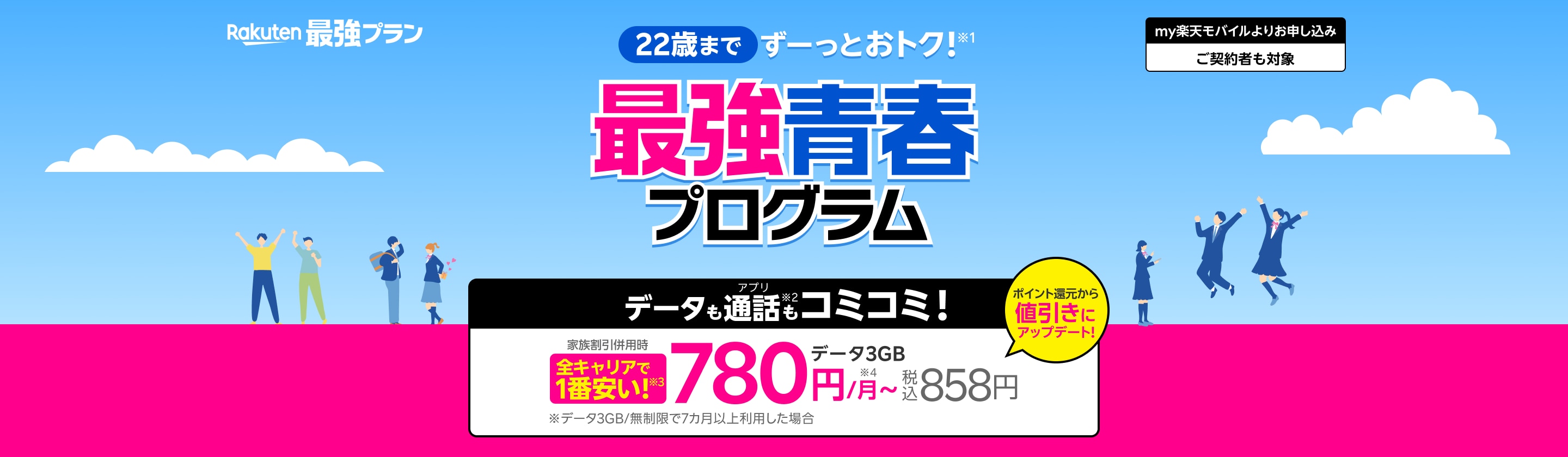 22歳まではずーっとダブルで安い!最強青春プログラム